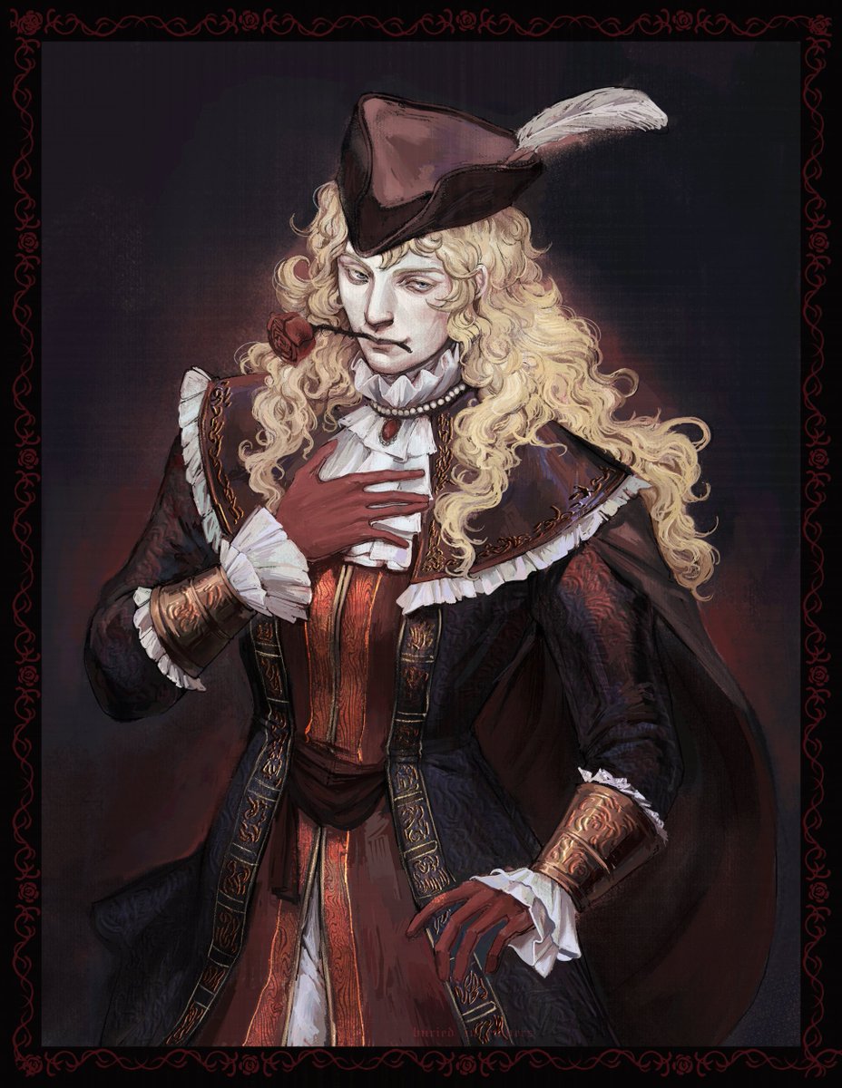 Lady Oscar but she is from Cainhurst 🥀

[Rose of Versailles x Bloodborne]