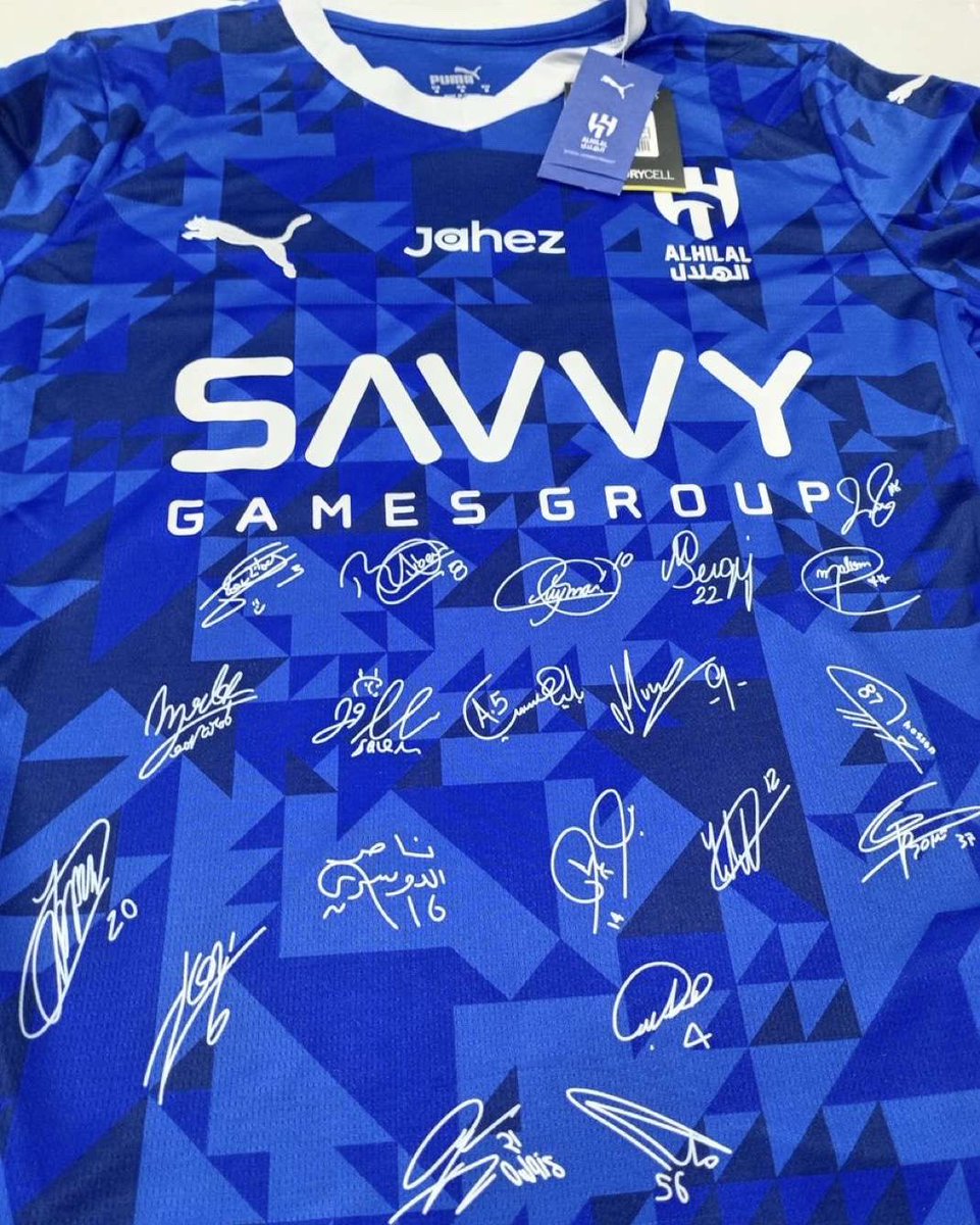 🎟️ سحب على تيشيرت الهلال الجديد بتوقيع اللاعبين ✍️💙

📋 السؤال: 

• 🏆 كم هي عدد بطولات الهلال حالياً؟ 

🔁 رتويت للتغريدة 
✅ متابعة <a href="/hilalstuff/">أخبار الهلال</a> | <a href="/OfificaRlay/">ريّان</a> 

⚠️ السحب موثق بالفيديو على الفائز من المنشن 

بالتوفيق للجميع 👏 💙