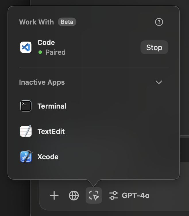 ctgptlb's tweet photo. 【速報】
ついにきた！！！OpenAIから、Claude Computer Useの対抗馬、Macアプリ連携が登場！！

ポイント
・ChatGPTがMacアプリと連携可能に
・現状は、VS Code、Xcode、ターミナル、iTerm2のみ対応
・PlusとTeamユーザー向けに、早期ベータ版を提供
・Xcode、VS Code、TextEditの開いているエディタ内容を読み取り可能
・エディタでテキスト選択時、選択箇所に焦点を当てて回答
・ターミナルでテキスト選択時、選択箇所とその周辺テキストを参考に回答
・利用にはユーザーの許可が必要
・EnterpriseとEdu版にも、今後展開予定

先日のBloomberg報道によると、1月にOpenAIは「Operator」というデスクトップ全体を操作するAIエージェントをリリース予定というリークも出されています。今回の発表はその第一歩と見られます。