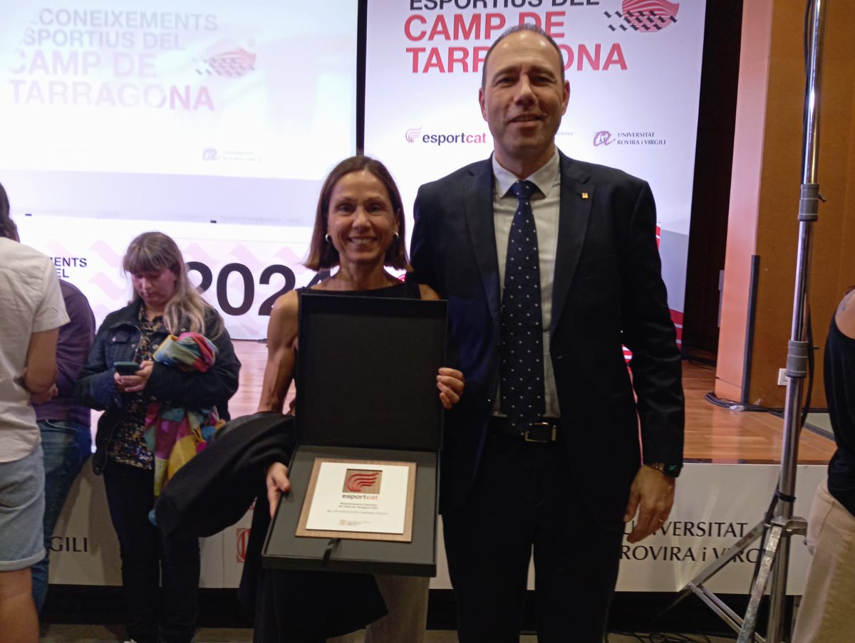 guillealtafulla's tweet photo. Avui reconeixement com a millor esportista femenina sènior (Màster) del Camp de Tarragona.  No és només una temporada, és una trajectòria. Gran Marta Camps Galí. Un premi molt merescut. Gràcies als que han pensat en ella. https://t.co/BRQbkwAj35