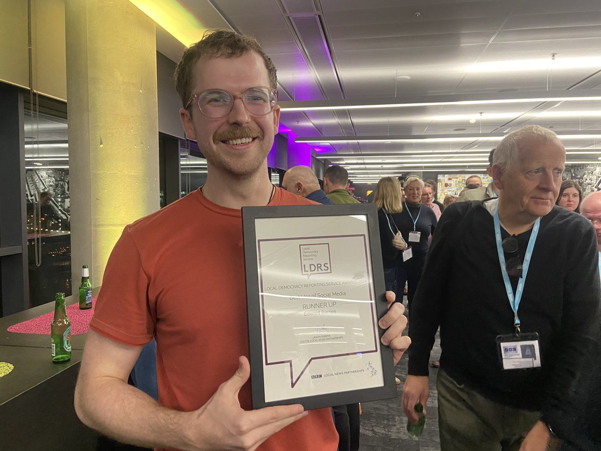 So in an unexpected twist, I got highly commended in the Best Use of Social Media at this year’s LDR awards.

None for the actual journalism but hey, at least it means I promote it well 😌 very happy
