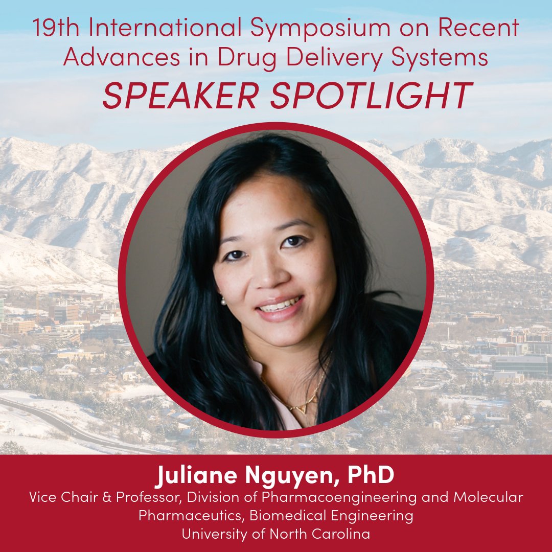 Scientist Spotlight: Juliane Nguyen, Ph.D., Vice Chair &amp; Professor, Division of Pharmacoengineering and Molecular Pharmaceutics, Biomedical Engineering <a href="/UNCPharmacy/">UNC Pharmacy</a> <a href="/JulieNguyenLab/">Juliane Nguyen</a> 

na.eventscloud.com/ehome/radds25/