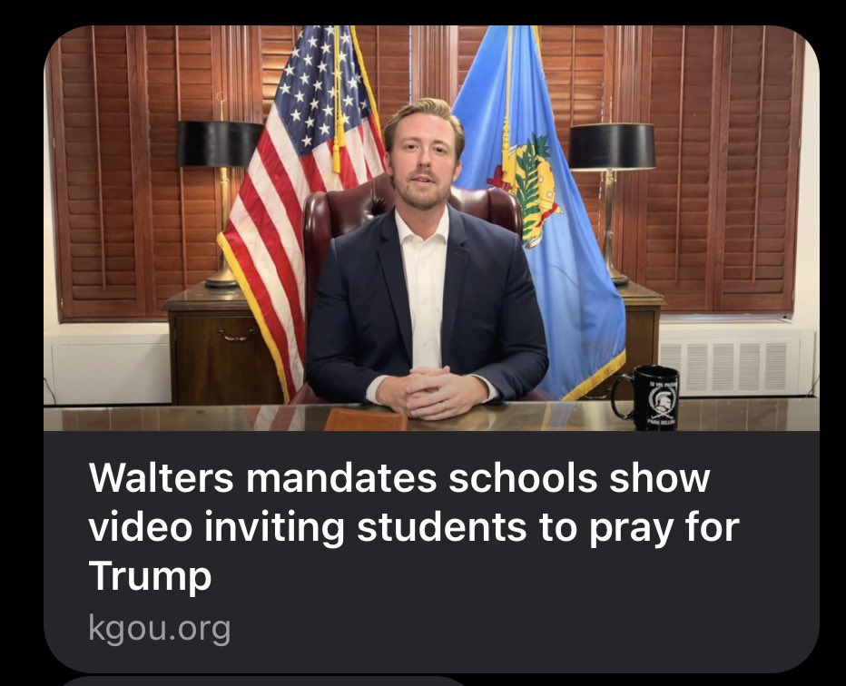 jacobrosecrants's tweet photo. Just got sent this by a friend and what in the Kentucky fried ridiculously desperate pick me energy Christian Nationalist crap is this?? He has no shame! Shoot if I were Trump, I may just skip over this guy BECAUSE he’s so embarrassingly desperate. 🤦‍♂️ https://t.co/KJZddbdwsG