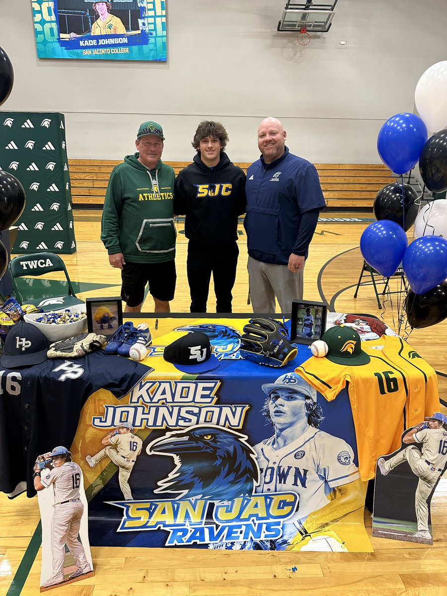 TWCA Baseball (@baseballtwca) on Twitter photo Congrats to <a href="/KadeJohnnyson/">Kade Johnson</a> for signing to play <a href="/SJRaven_BB/">San Jacinto College Baseball</a>. Extremely proud of you and letβs get ready for this last ride at TWCA. Congrats to <a href="/KadeJohnnyson/">Kade Johnson</a> for signing to play <a href="/SJRaven_BB/">San Jacinto College Baseball</a>. Extremely proud of you and letβs get ready for this last ride at TWCA.