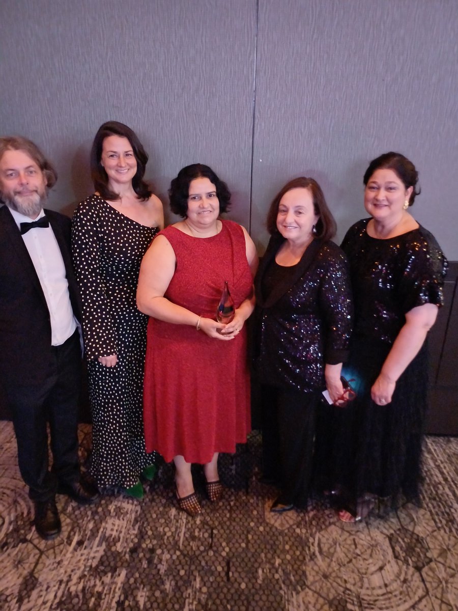 A wonderful evening with great company celebrating the amazing health and medical research happening across Australia. @ResAusAwards.