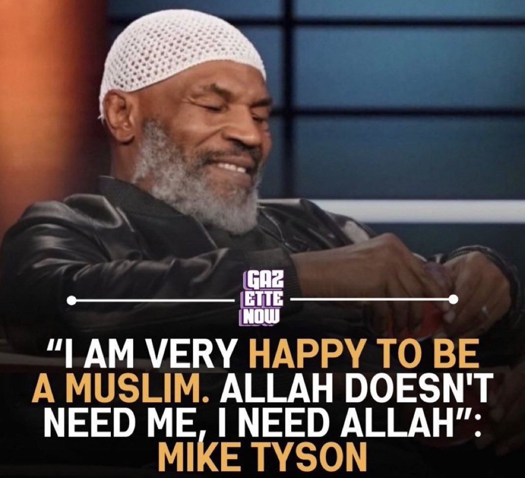 HalalNation_'s tweet photo. May Allah bless Mike Tyson ❤️ https://t.co/fNM7RyO3qQ