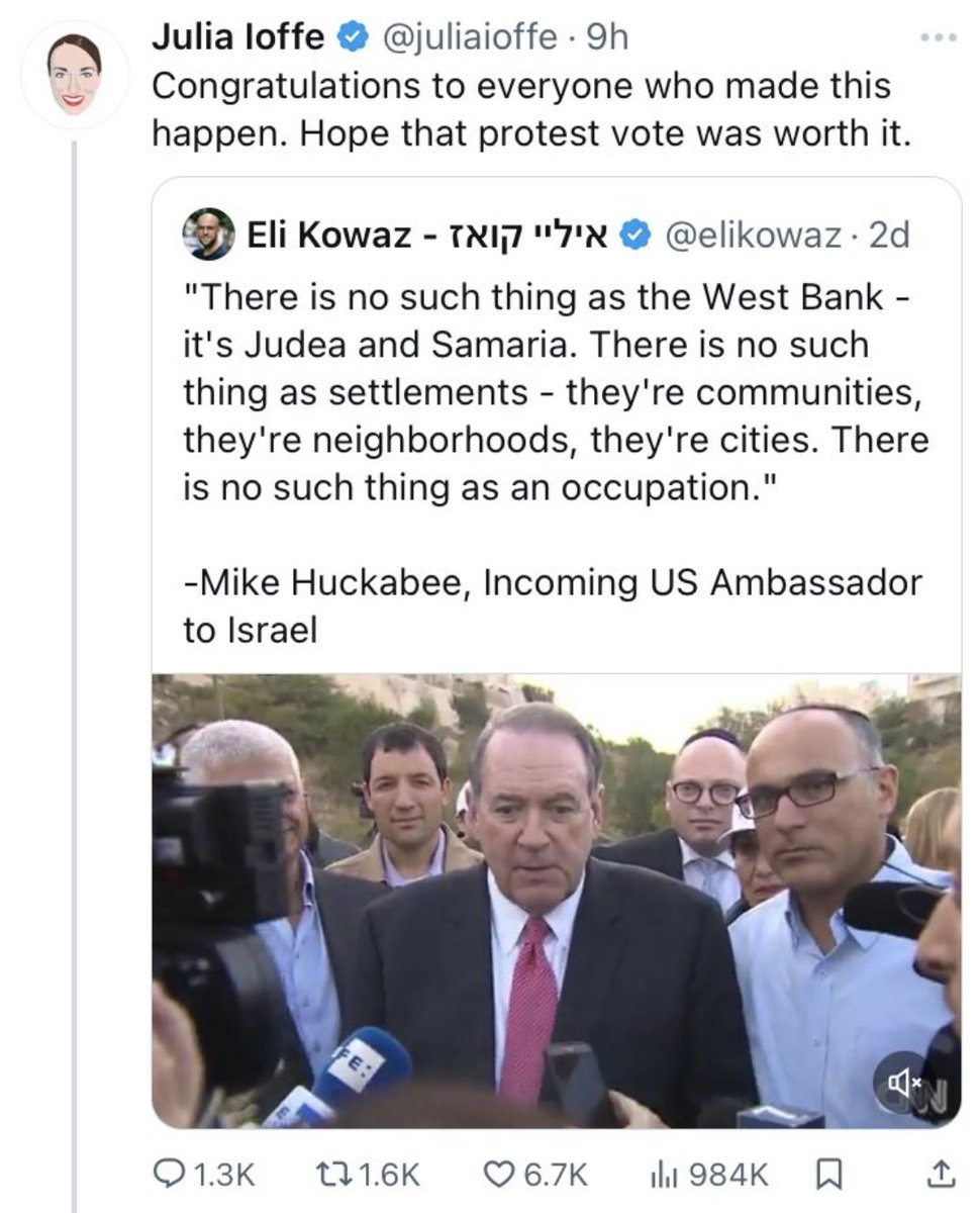 what Huckabee is saying here is a more honest and intellectually coherent version of the Biden administration's policy, and they're both moving toward the same goal. it is hard for most Democrats to work through this cognitive dissonance, but voters in Dearborn figured it out.