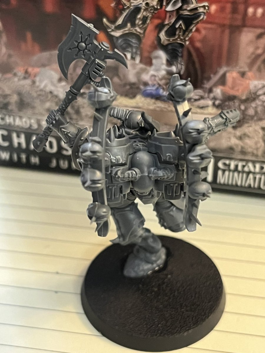 #HobbyStreak Day 49

Wish I’d started the streak 1 day earlier, because it would have lined up well with my turning 50 today. 

Celebrated in part by building this incredible mini, the new Chaos Lord with Jump Pack. Gorgeous! 

#WarhammerCommunity