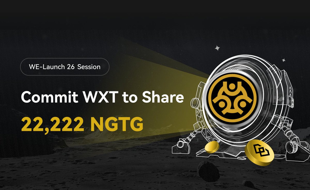 🪂 Get ready for massive airdrops! $NGTG (Nugget Trap Gold Token) <a href="/Nuggettrapgold/">Nugget Trap Gold Token</a> is coming to #WELaunch! 🌟 

📢Commit your $WXT to earn a share of 22,222 $NGTG!
🗓️Nov 14, 2024, 11:00 (UTC) – Nov 19, 2024, 11:00 (UTC)

📖More Details:
weexsupport.zendesk.com/hc/en-us/artic…

💡 Need $WXT?
Trade