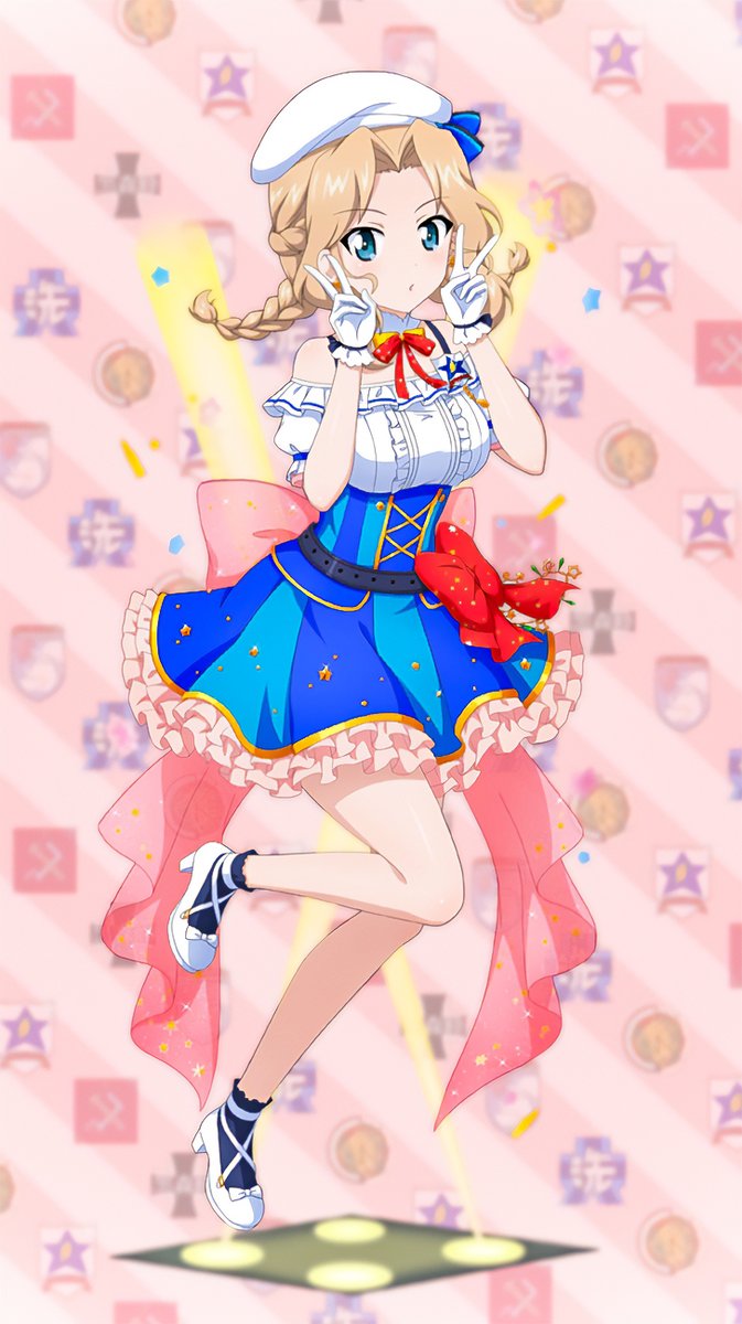 ケイちゃん おさげのケイちゃんｷﾀ━(ﾟ∀ﾟ)━🎉 【戦車道大作戦】 🌟ケイ［5周年