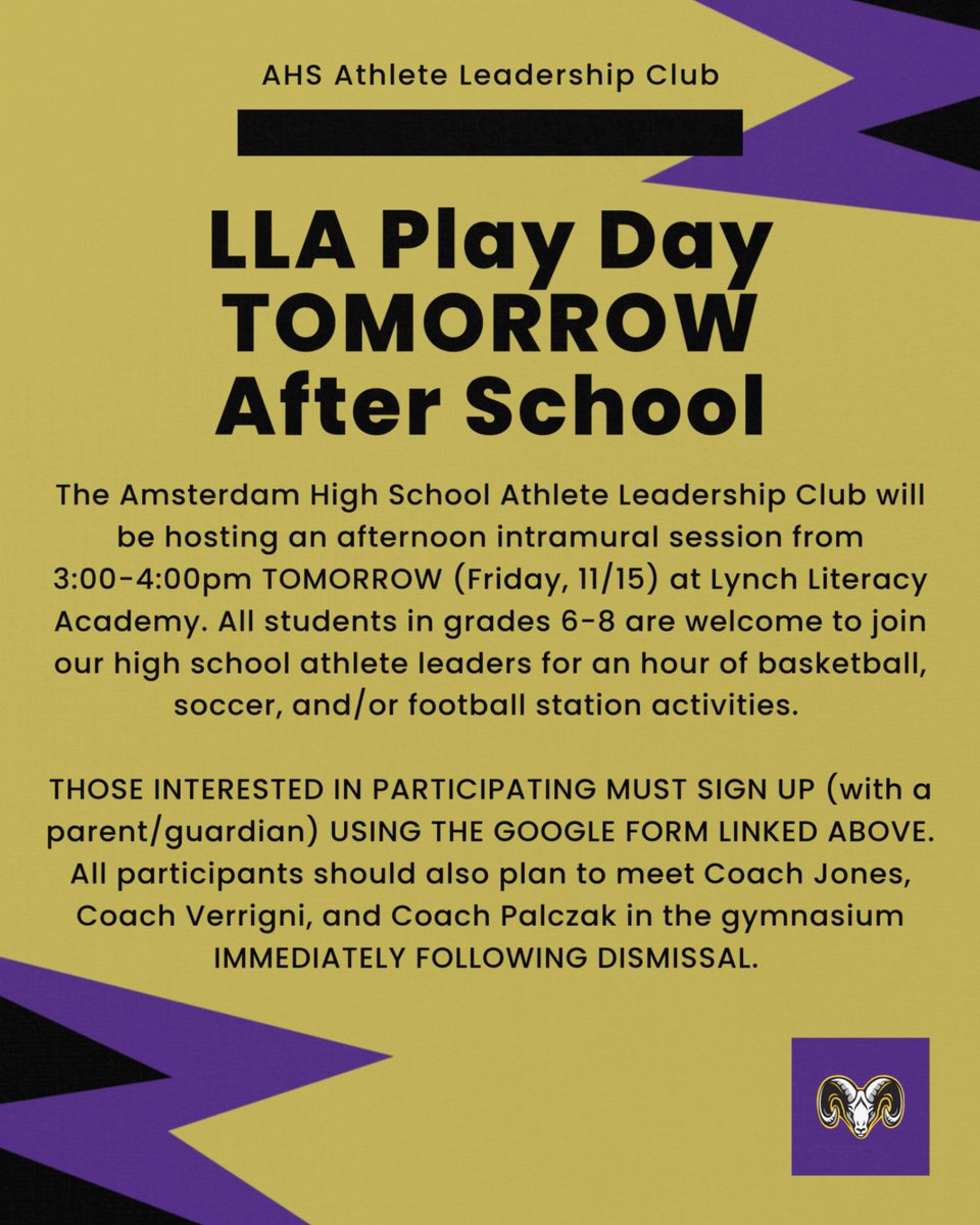 LLA Play Day Registration Link: docs.google.com/forms/d/e/1FAI…