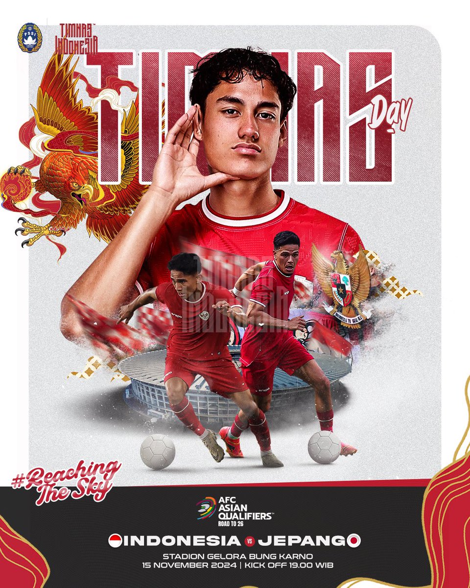 Partai Kandang Garuda! 🦅🔝

🆚 <a href="/jfa_samuraiblue/">サッカー日本代表 🇯🇵</a> 
🏟️ Stadion Gelora Bung Karno
⏰ HARI INI | 19:00 WIB
🏆 Kualifikasi Piala Dunia Putaran 3

‣ #GarudaMendunia ‣ #TimnasDay