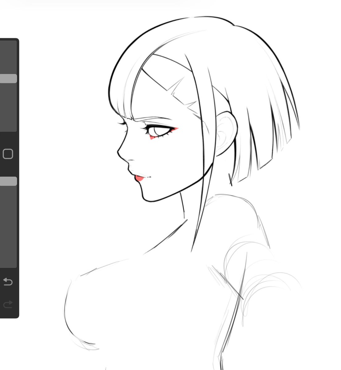 Lucy - Edgerunners Wip. Can’t stop drawing this character!