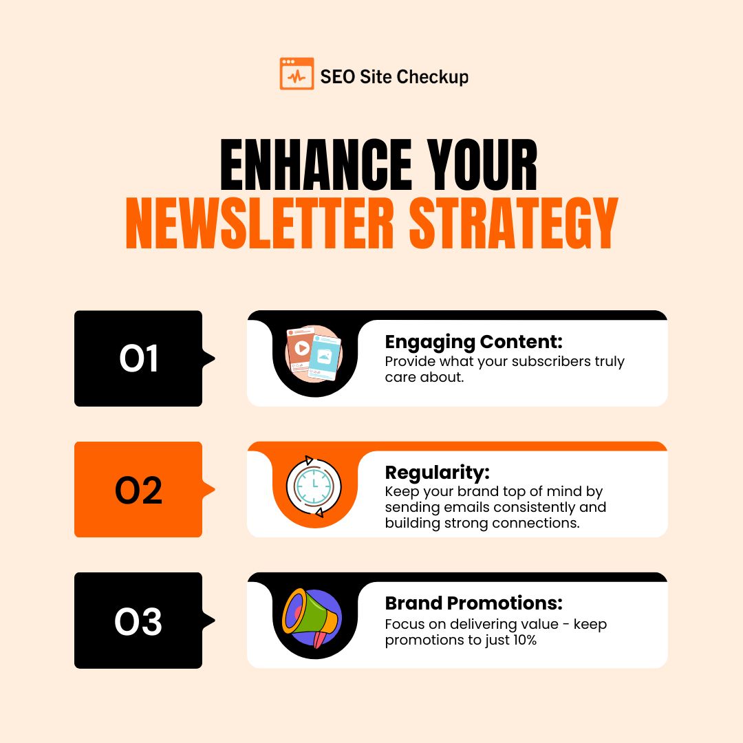Seositecheckup's tweet image. Turn your email list into a goldmine with effective newsletter marketing. 

For more buff.ly/3ffehVd

#NewsletterTips #EmailMarketing #BoostEngagement #DigitalMarketing #ContentStrategy #EmailStrategy #seositecheckup #MarketingTips
