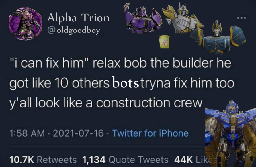 LolAleni's tweet photo. Guys hear me out on Sentinel
#Zetasen #MegaSen (?) #PrimaSen (?) #TransformersOne https://t.co/EGPnZgUcAE
