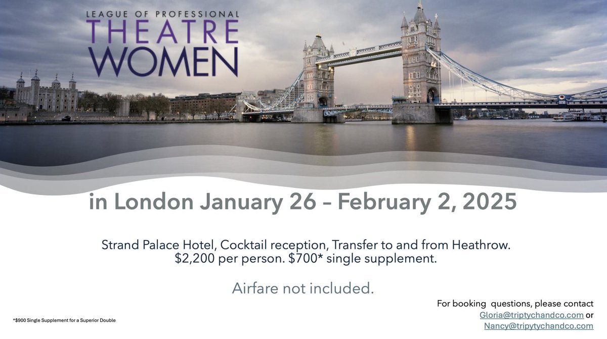 Have after-the-holidays plans?

Why not join the LPTW in London??

January 26 - February 2, 2025

Strand Palace Hotel, London

Contact Mary Miko for booking form: mmiko@goodspeed.org