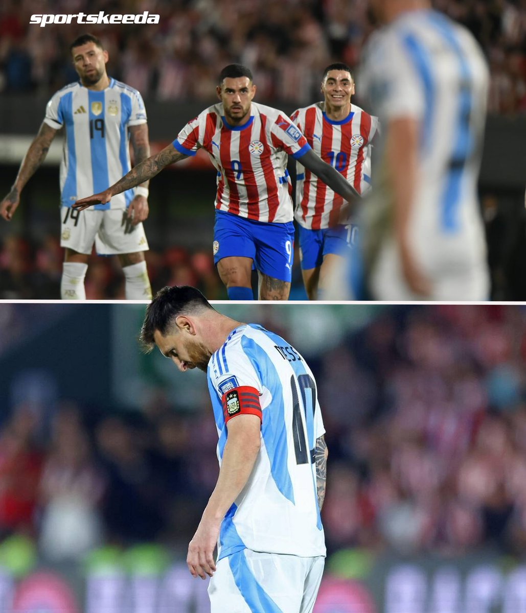 skworldfootball's tweet photo. Paraguay completes an incredible comeback to STUN Argentina in the CONEMBOL World Cup Qualifier! 🇵🇾⚽🔥
FT: Paraguay 2-1 Argentina
#PARARG #WCQualifier #Argentina https://t.co/u2VvWUQSeQ