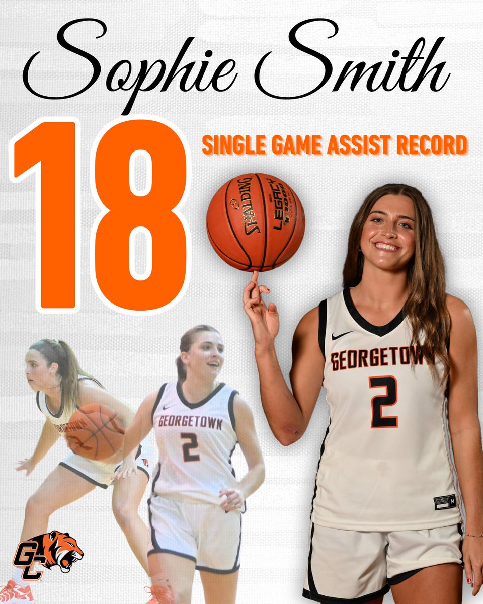 With 18 Assists in tonight’s game, Sophie Smith has broken the Single Game Assist Record! 🐅🧡🏀