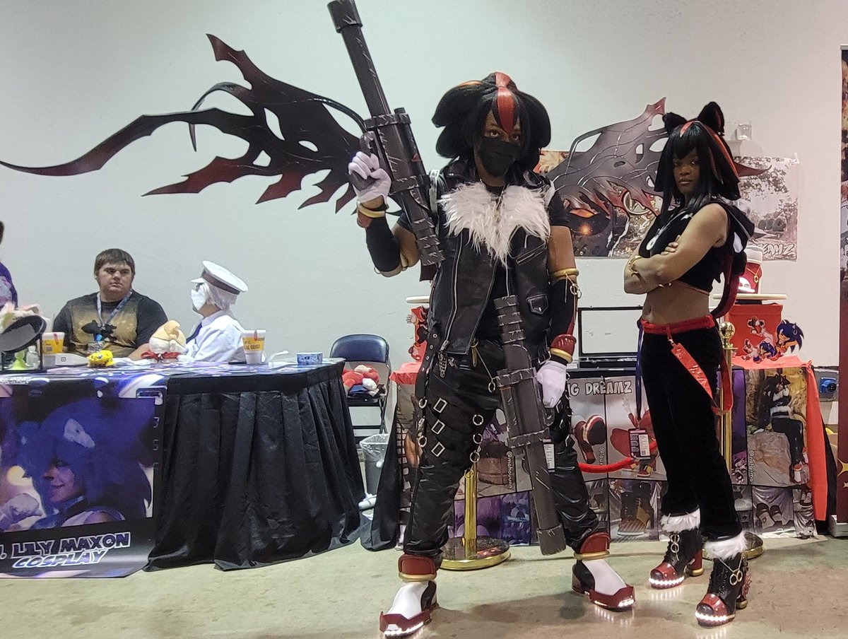 I have cosplayed shadow the hedgehog with the Doom wings!
