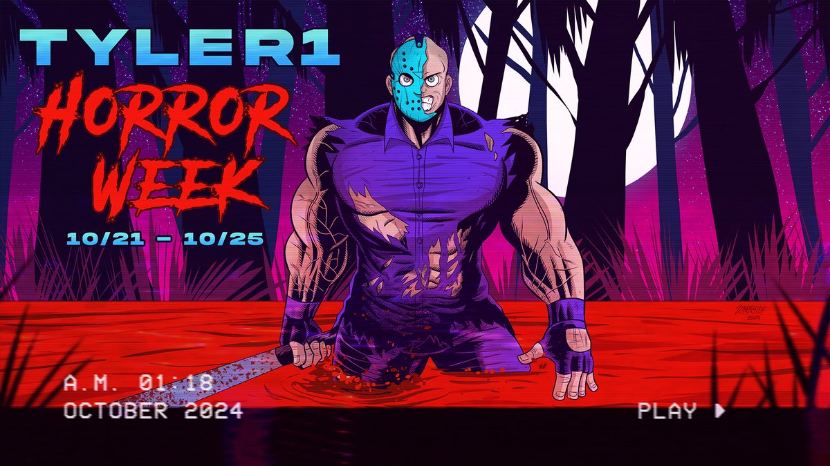 🔥 ART DROP! 🔥

Check out this killer 🔪 🩸 illustration I made for the one and only <a href="/loltyler1/">loltyler1</a> I've been his artist for nearly 6 years, and working with his team is a blast, they give me a lot of creative freedom to go wild! 🎨

Inspired by the OG Friday the 13th NES game, I