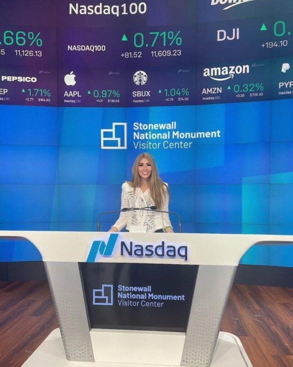 Remembering this amazing opening bell ring-a-ding <a href="/Nasdaq/">Nasdaq</a> on behalf of <a href="/stonewallvisctr/">Stonewall National Monument Visitor Center</a> . If you're in NYC, go to 51 Christopher St - it's now officially open!