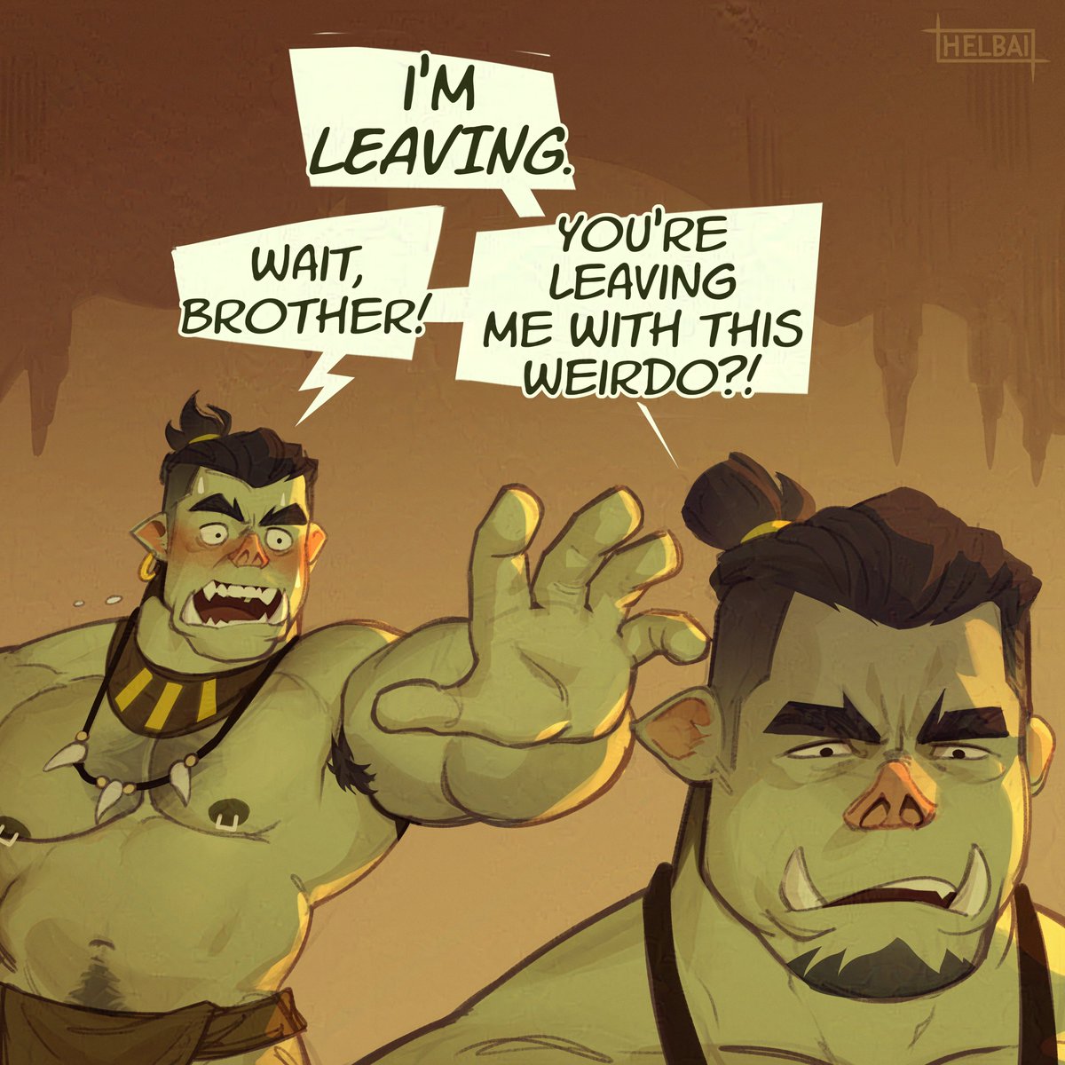 Into the Orc Cave (part 5-8) 

(full will be sent to p🅰️tr0ns in 2-3 days! Also, clearer versions on bsky)