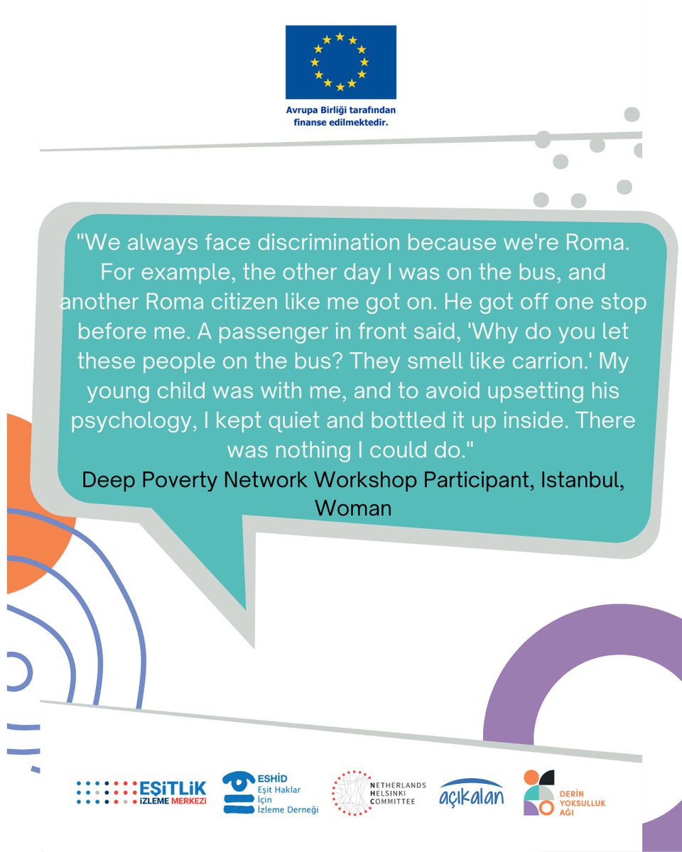 DeepPoverty's tweet image. We held workshops across Istanbul to help individuals recognize and combat human rights violations and discrimination, and learn about legal support options. 
Istanbul 2024

@EUDelegationTur
@esitlikizleme
@NHC_nl
@yoksulluk_ag