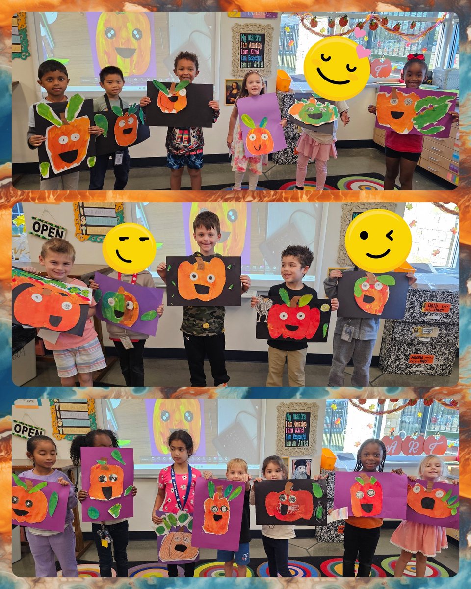 Kinder primary color mixing pumpkins were a huge success!  <a href="/MissBrownleeBES/">Kaitlyn Brownlee</a> <a href="/BryantElem/">Bryant Elementary</a> #bengalpride