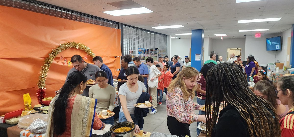 josesantos001's tweet photo. What an incredible Thanksgiving Feast @ChallengeECHS! A huge thank you to our amazing parents, teachers, &amp; staff for bringing your delicious dishes &amp; creating a heartwarming celebration. Your generosity &amp; support made this event extra special. Here's to the wonderful community! https://t.co/Lpp3jI9I9A