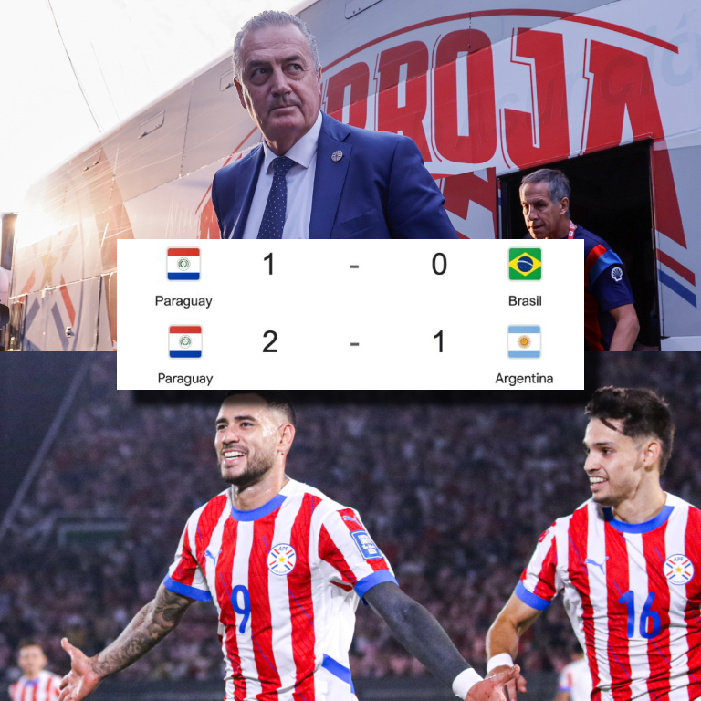 Después de 16 años, Paraguay le volvió a ganar a Brasil en eliminatorias mundialistas. Luego de 15 años de espera, Paraguay volvió a derrotar a Argentina en eliminatorias mundialistas. Y por primera vez desde el camino a Sudáfrica 2010, Paraguay volvió a vencer a Argentina y