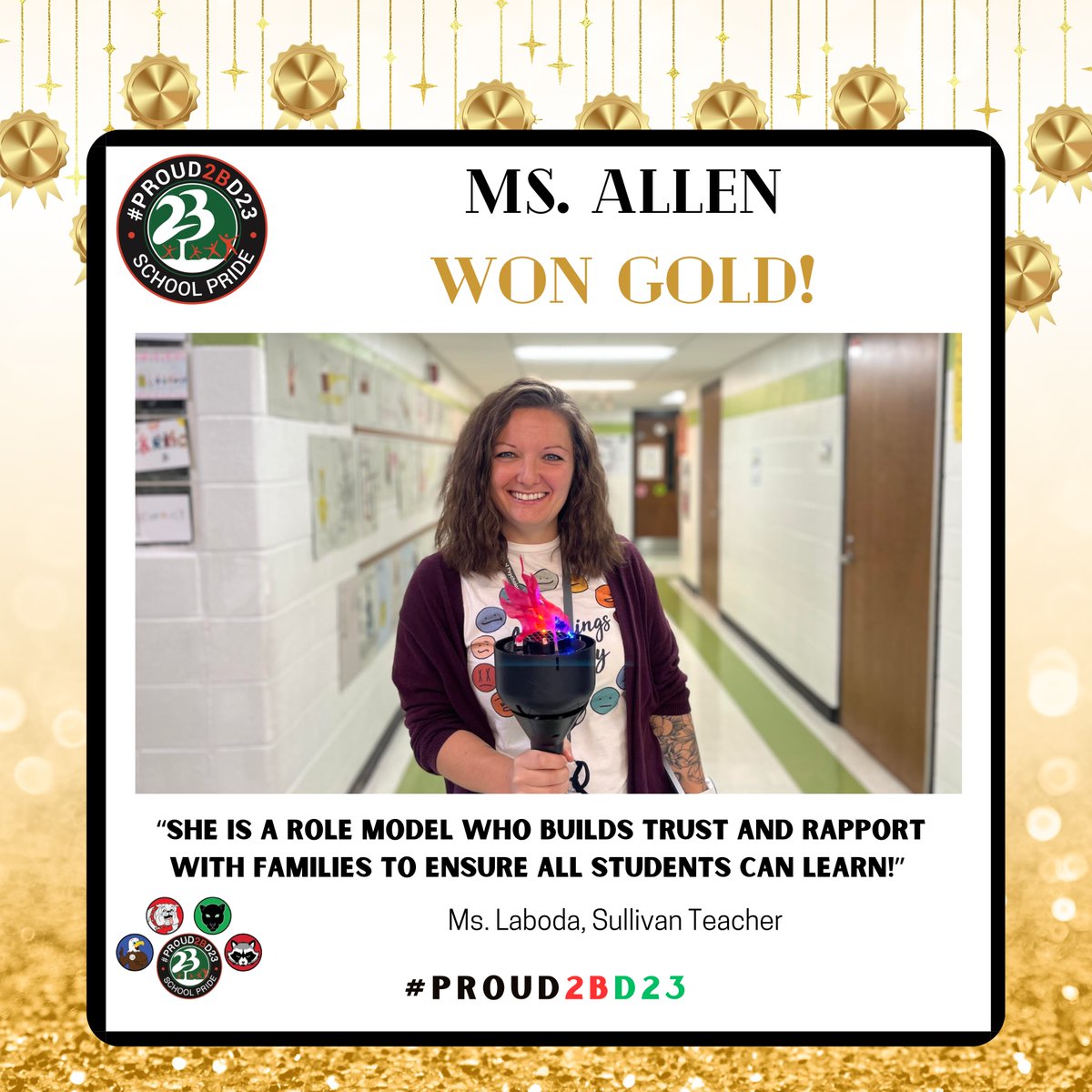 See who is winning gold and carrying the torch <a href="/PHSD23/">Prospect Hts. SD23</a>! Watch the podium for our next round of gold medal winners! #PROUD2BD23 🪙📷 <a href="/Dangelaccio/">Don Angelaccio</a>