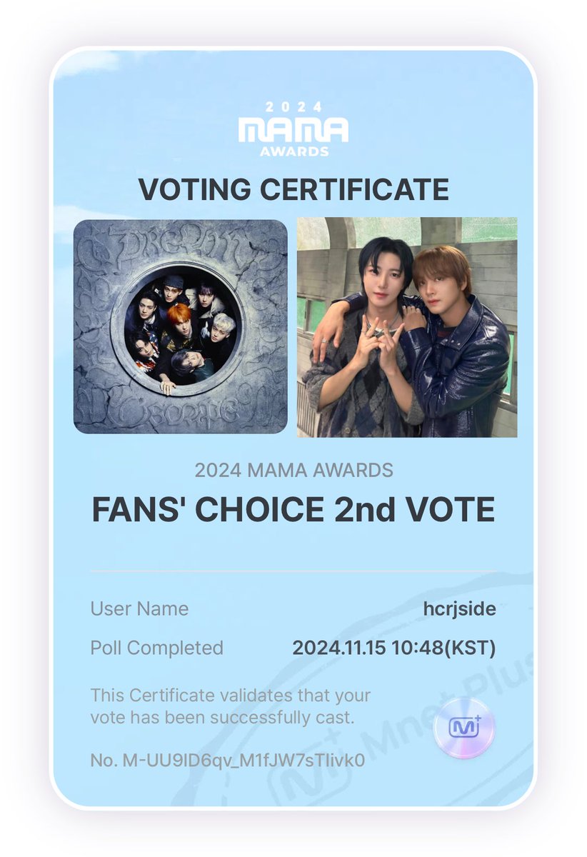 hcrjside's tweet photo. LAST DAY OF VOTING!!!!! PLEASE VOTE ON THE MNET PLUS APP EVERYONE!!!!!! 🩵⭐️

#2024MAMAVOTE           #nctdream https://t.co/3acdx6ADkM