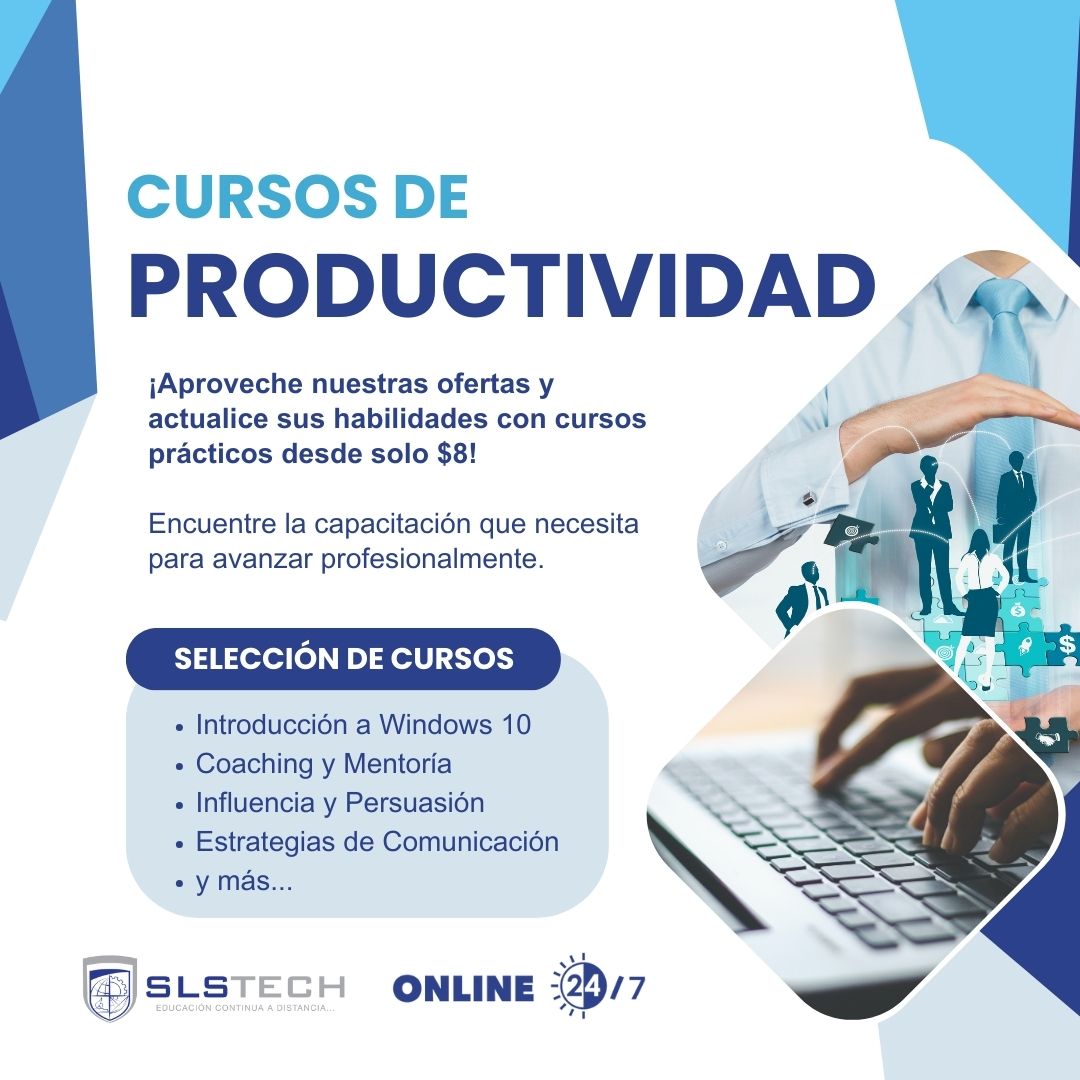 slstech's tweet image. 🚀 Mejore sus habilidades con nuestras capacitaciones en oferta desde solo $8. Cursos prácticos como Introducción a Windows 10, Estrategias de Comunicación, Coaching y más. ¡Empiece a aprender hoy! Acceda aquí: zurl.co/Tn53 

 #Capacitación  #educacioncontinua #slstech