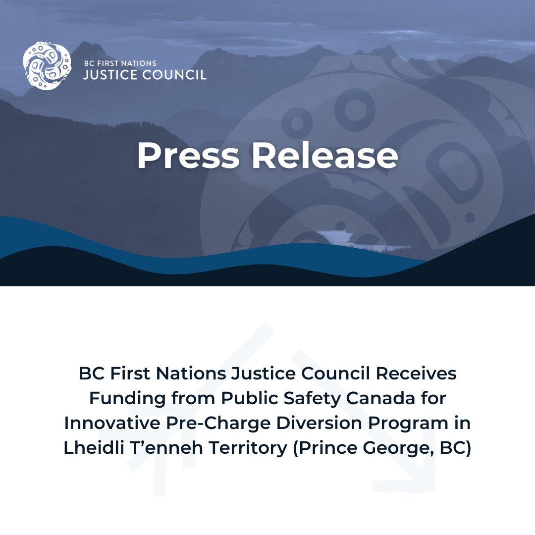 Public Safety Canada has awarded BCFNJC five years of funding to develop and run a pre-charge pilot program that will divert Indigenous people from entering the justice system and instead offer pathways to healing and support.

Read more here: bit.ly/4hQZQqG