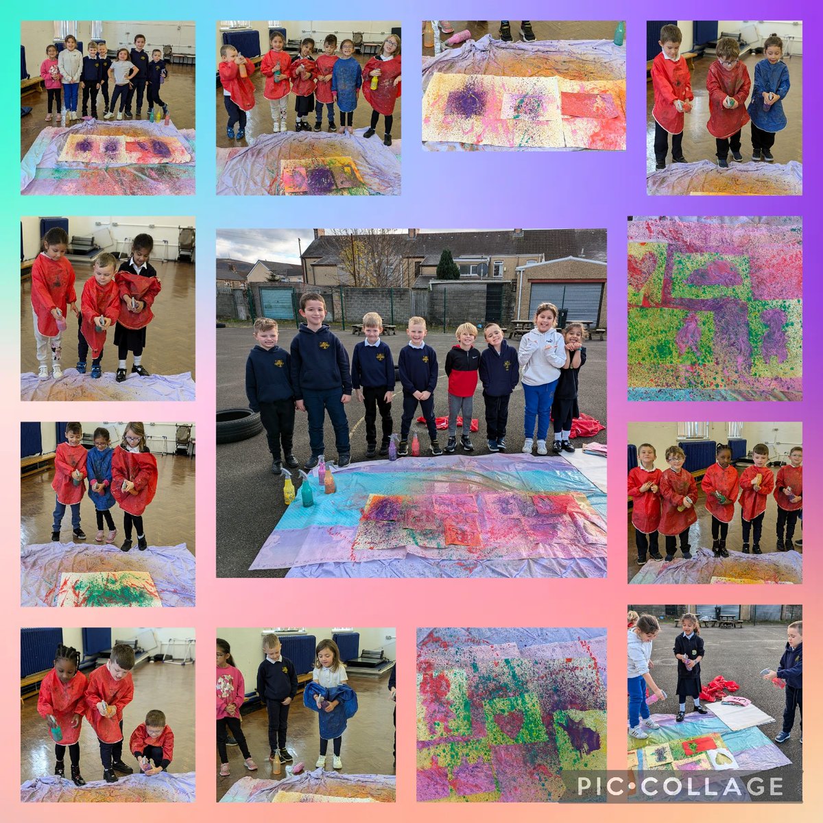 Sandfields_Pri's tweet photo. Dosbarth Angel became street artists this week, designing their own stencils and using spray paint. We can't wait for our artwork to be transformed into a school mural by Port Talbot's very own street artist @RyanLeeDavies #sfpdosbarthangel #sfpearts #sfparticle31 https://t.co/A5keLwUmuj