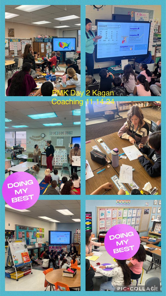YoungMedley's tweet photo. PMK Kagan Lesson Planning on 11.12.24 and Day 2 Kagan Coaching with Beth Vickery 11.14.24. The teachers worked hard with finding a Kagan structure and inserting into an upcoming lesson! Well done teachers! @PotowmackES @KaganOnline https://t.co/56RkQuRenr