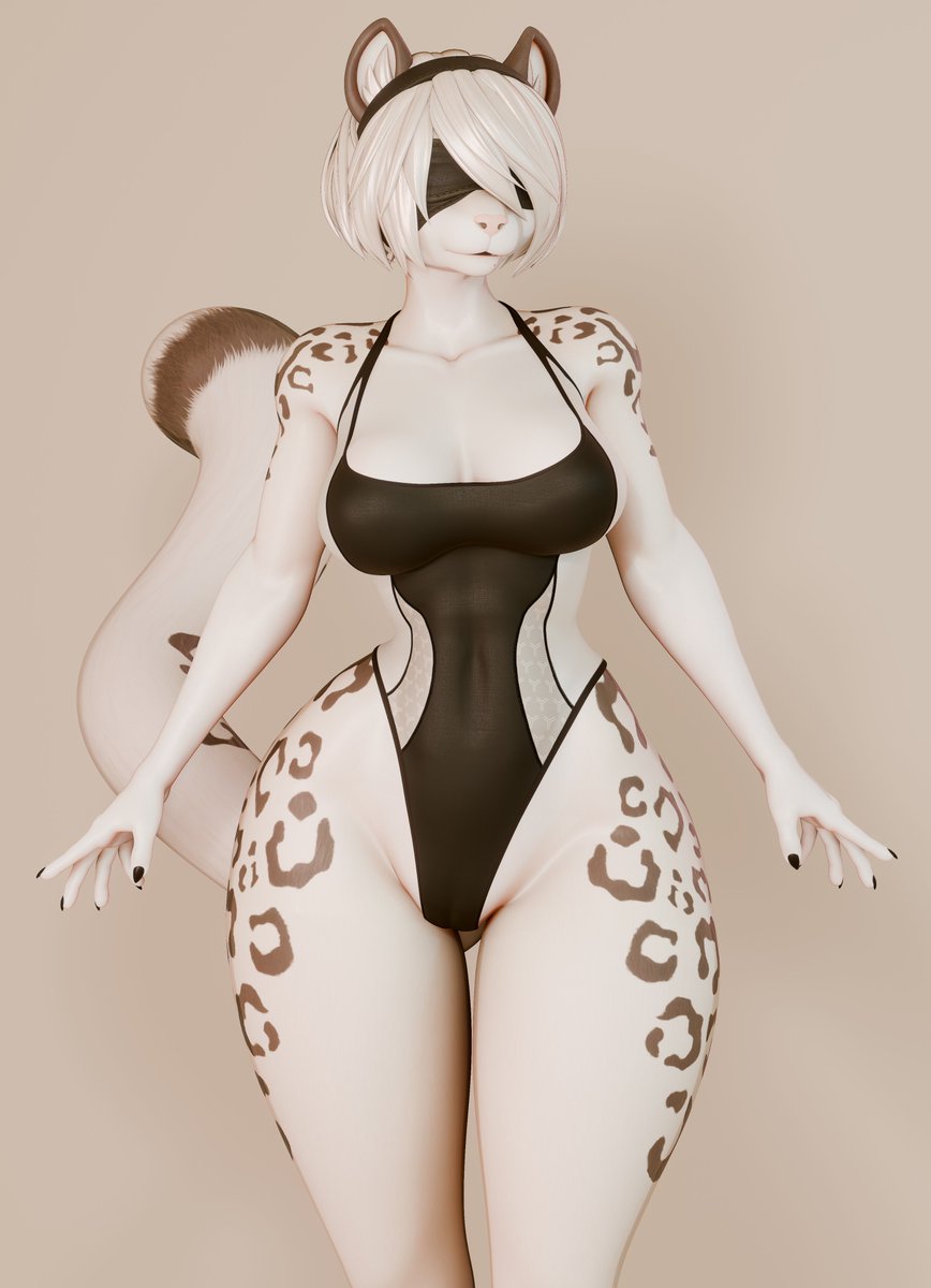Shall we go for a swim? 👙👀

Furry 2B by Me! 
Great render: @Houssem_xBR