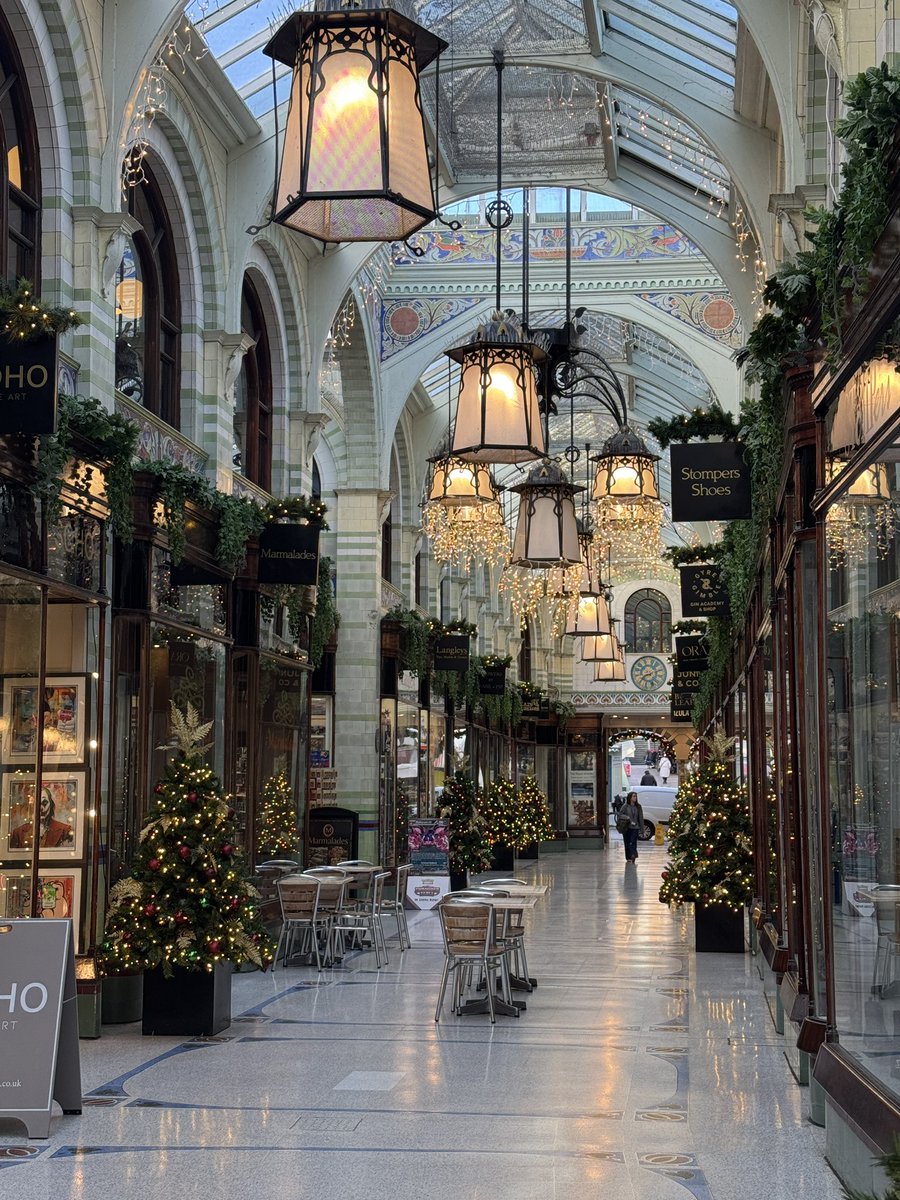 The Royal Arcade looking festive. #Norwich