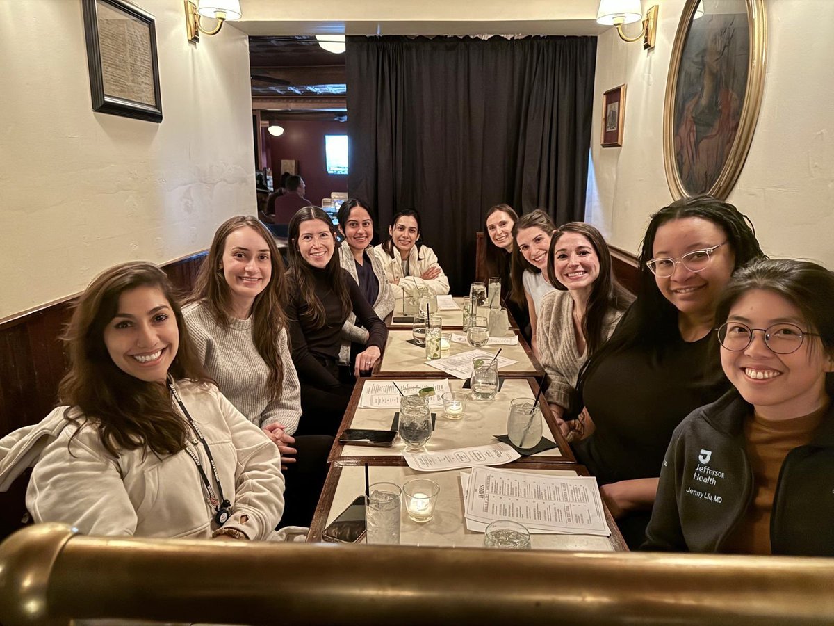 Amazing turnout yesterday for the #JeffRad Women Trainees Group! We love seeing and supporting our fellow #WomeninRadiology ❤️