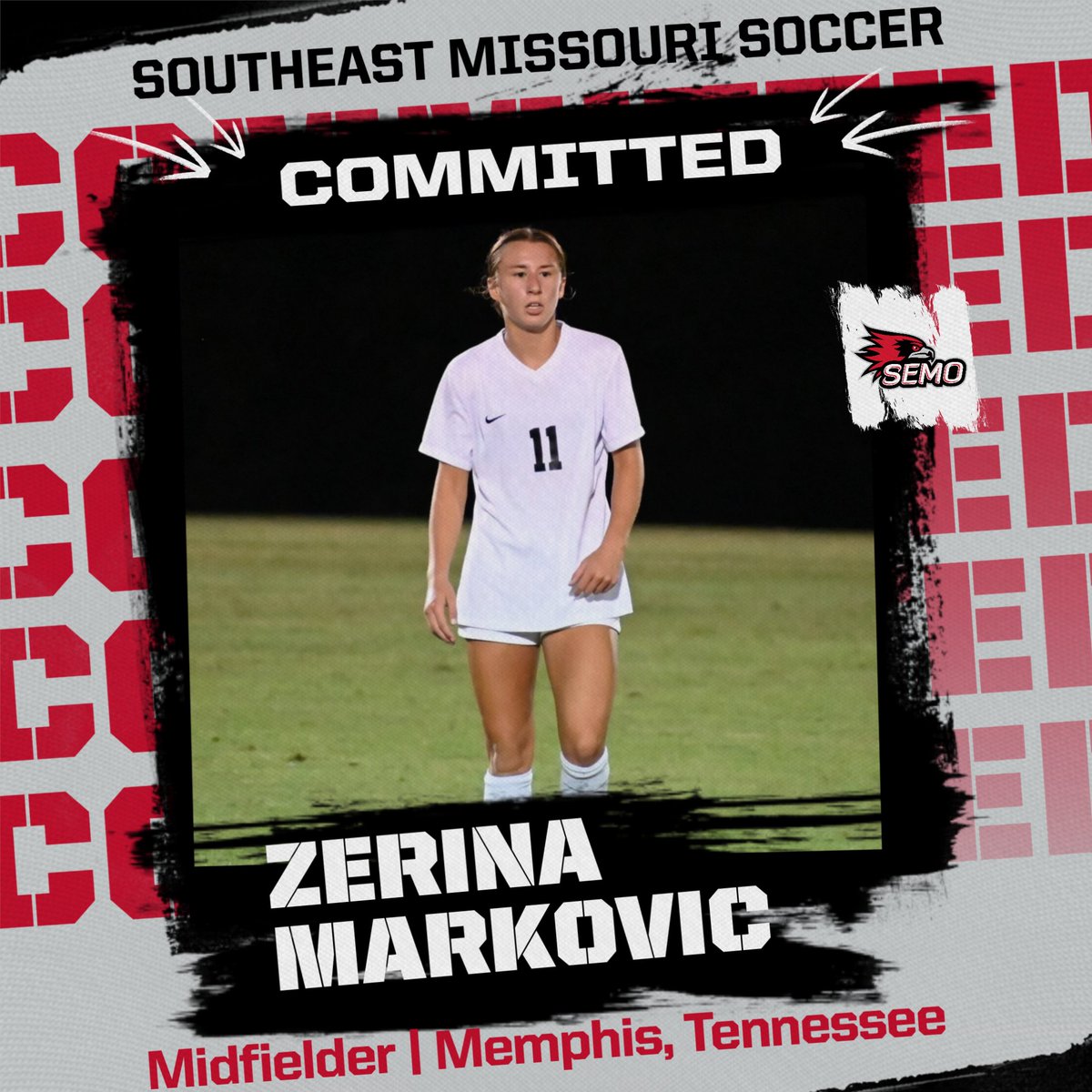 🔥 Welcome to SEMO 🔥

Welcome to the Southeast Missouri Soccer program Zerina Markovic‼️

The Midfielder hails from Memphis, Tenn. You are now a Redhawk😎

#FeelinRowdy