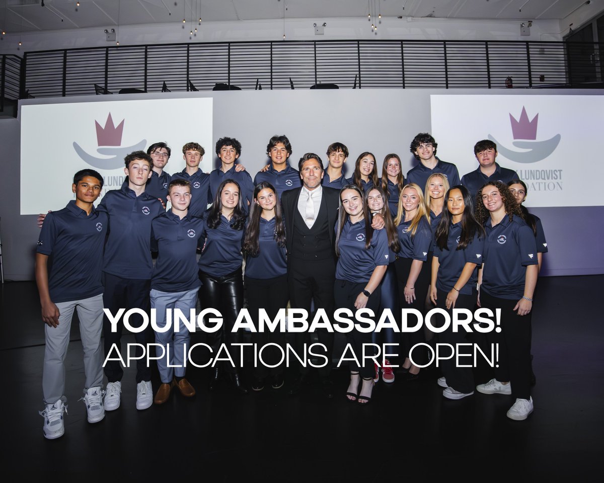 🌟 Applications are NOW OPEN for the 2025 #YoungAmbassador program! 🌟 Ready to make an impact, represent <a href="/HLundqvist/">Henrik Lundqvist</a>’s Foundation, and be part of a supportive community of changemakers? Apply today and start your journey! Applications close Dec 1st ➡️ hlundqvistfoundation.com/hlfya2025/