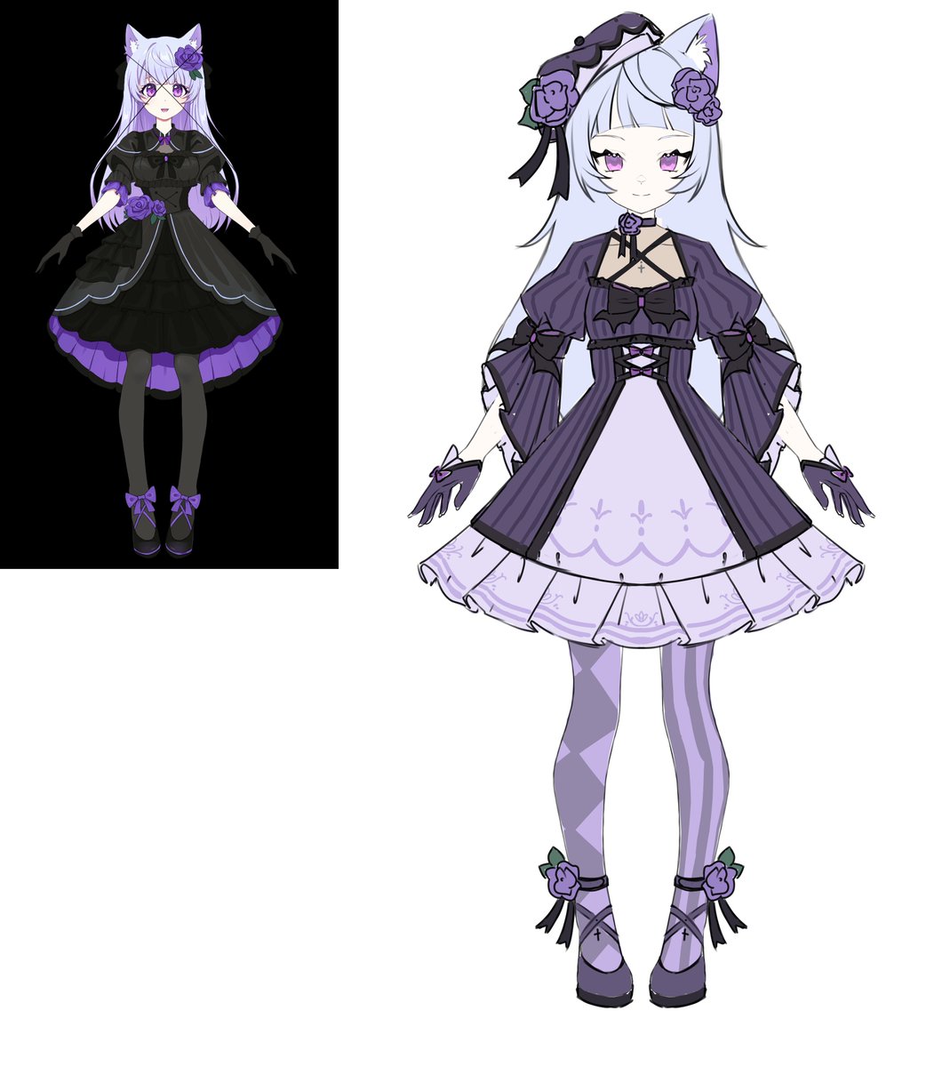 mokimioki's tweet image. Some redesigns for vtubers