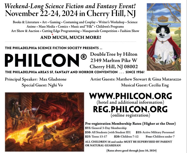 Dalia_Verse's tweet photo. I have been invited to attend to my first Con (PhilCon) as a participant!
Next weekend, I will be sitting on panels, moderating panels, doing a reading and a signing there.
(Full schedule to come.)
Be sure to say hi if you're going!
#miadalia #daliaverse #PhilCon https://t.co/lBful1NcUH