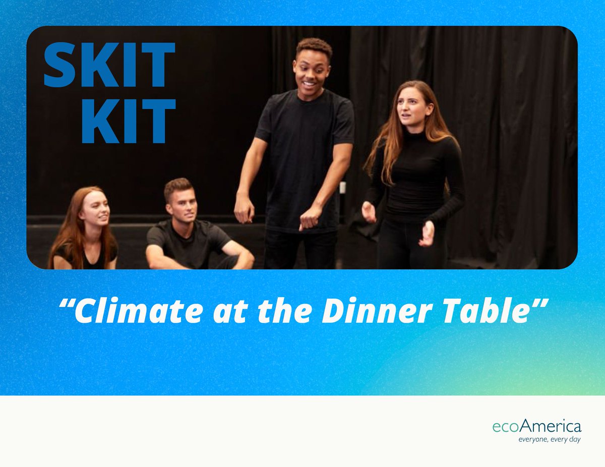 🍁 This #Thanksgiving, spark a meaningful family conversation with ecoAmerica’s “Climate at the Dinner Table” Skit Kit! Through drama and humor, this skit shows characters hilariously failing — then heartwarmingly succeeding — in talking about climate: buff.ly/4hRglmI