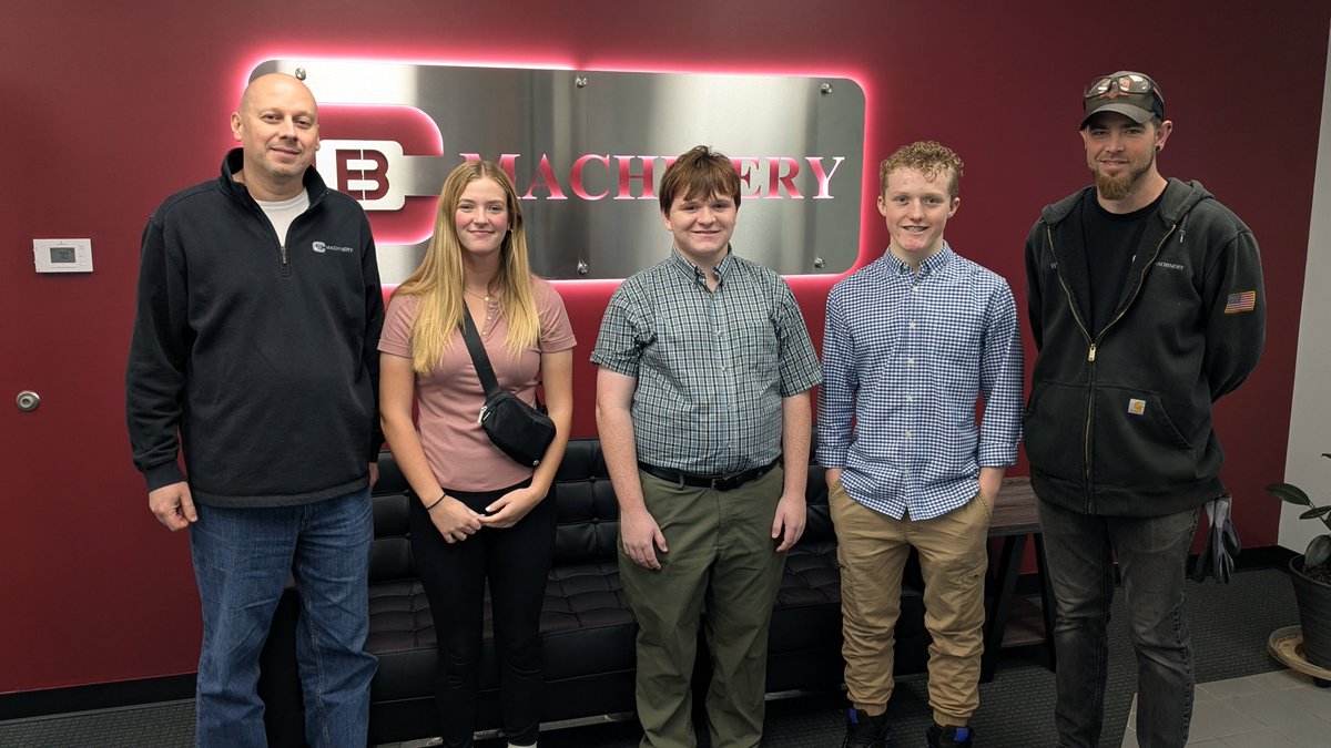 cbmachinery's tweet photo. Inspiring the next generation of engineers! 🛠️
Today we welcomed three bright high school students to C&amp;B Machinery for a hands-on job shadow experience. They got an inside look at careers in engineering and manufacturing, from design to production.

#JobShadow #Manufacturing https://t.co/Kzvf4aDlEB