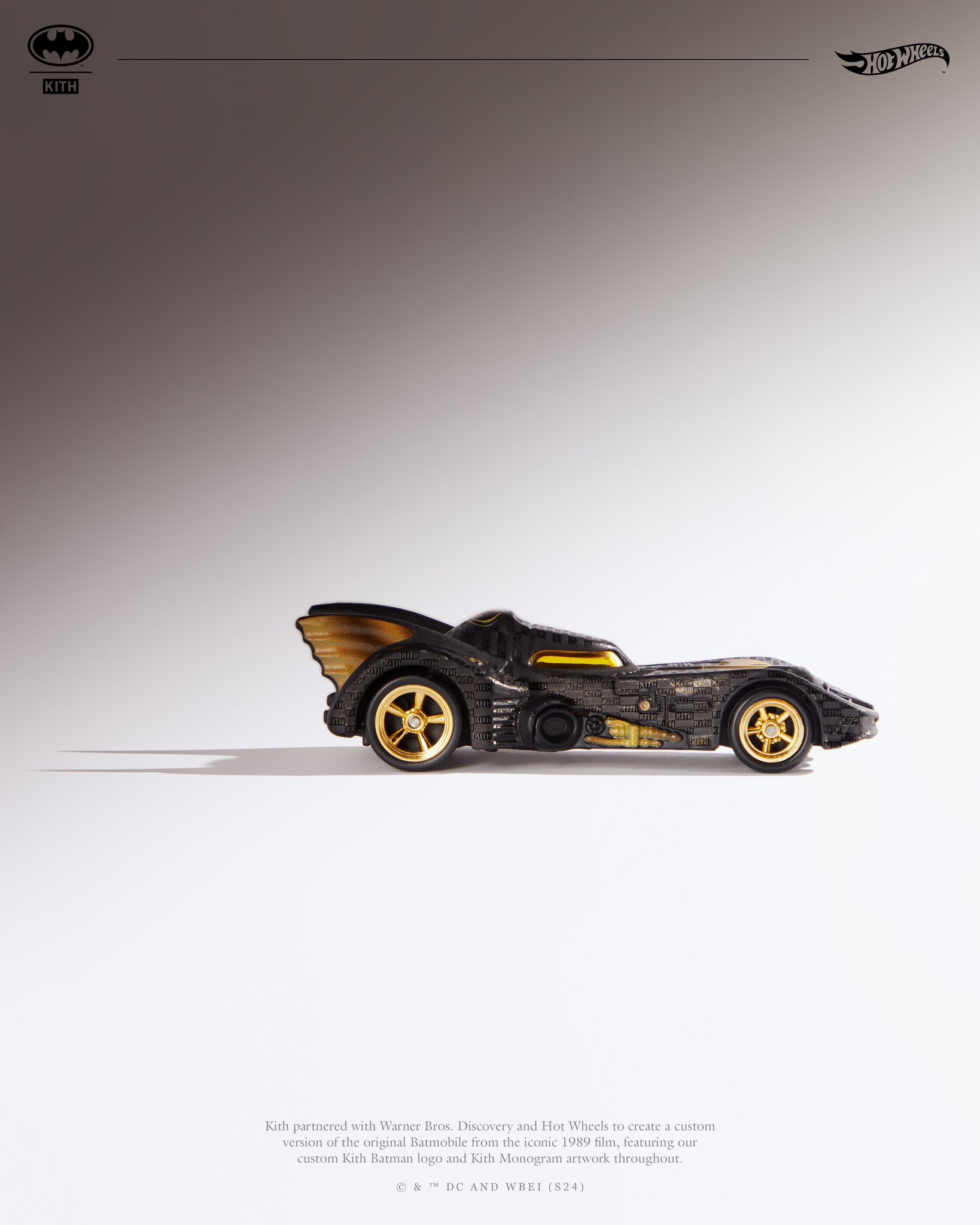 Kith Batman Hot Wheels 1989 Mobile Batmobile KITH 85th