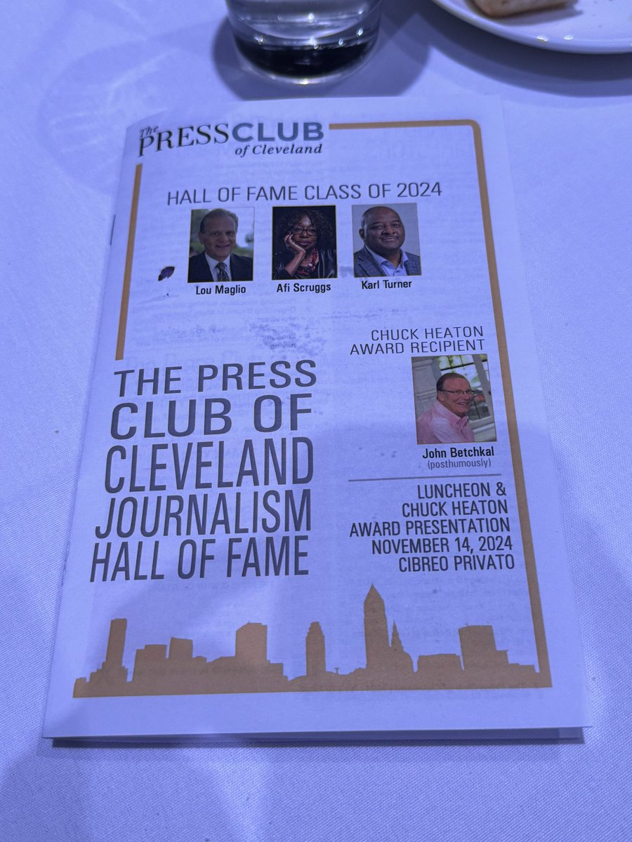 Press Club Cleveland (@pressclubcle) on Twitter photo What a wonderful Press Club of Cleveland Hall of Fame luncheon today to induct Lou Maglio, Afi Scruggs and Karl Turner! John Betchkal posthumously received the prestigious Chuck Heaton Award. Congratulations to the Class of 2024! @pressclubcle <a href="/loumagliofox8/">Lou Maglio Fox 8</a> <a href="/pdnowwhat/">afiscruggs</a> What a wonderful Press Club of Cleveland Hall of Fame luncheon today to induct Lou Maglio, Afi Scruggs and Karl Turner! John Betchkal posthumously received the prestigious Chuck Heaton Award. Congratulations to the Class of 2024! @pressclubcle <a href="/loumagliofox8/">Lou Maglio Fox 8</a> <a href="/pdnowwhat/">afiscruggs</a>