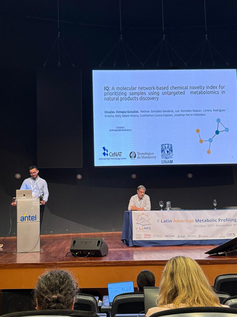 Parra (@jonathanparrav) on Twitter photo I'm super proud of <a href="/DouglasAVenegas/">Douglas Venegas</a> who represented our group at the V Latin American Metabolic Profiling Society Meeting.
It's amazing to see a growing metabolomics community in Latin America.
#VLAMPS <a href="/LampsNetwork/">The Latin American Metabolic Profiling Society</a> I'm super proud of <a href="/DouglasAVenegas/">Douglas Venegas</a> who represented our group at the V Latin American Metabolic Profiling Society Meeting.
It's amazing to see a growing metabolomics community in Latin America.
#VLAMPS <a href="/LampsNetwork/">The Latin American Metabolic Profiling Society</a>