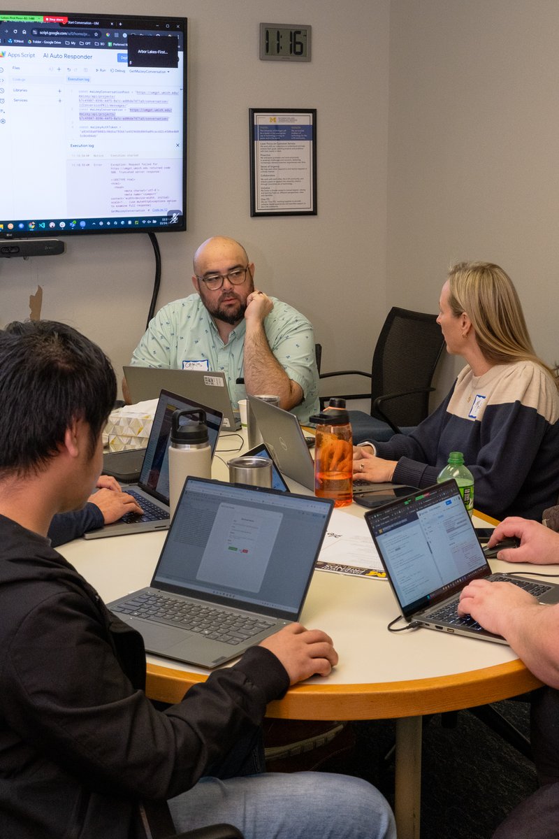 umichTECH's tweet photo. #HacksWithFriends is underway! This two-day hackathon brings together brainstormers, visionaries, project managers, analysts, developers and more from across @UMich. Leveraging their unique IT professional skillset to "hack" a problem in a friendly competition. https://t.co/A7ffHo3iHB