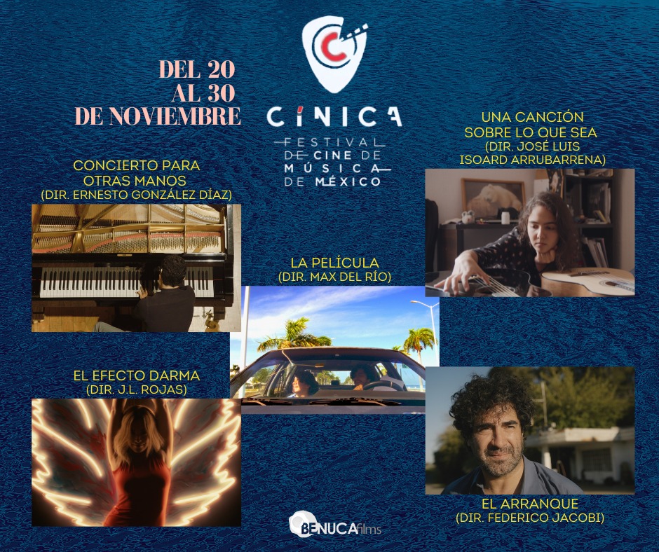 🎬✨ ¡La 7ª edición de #CínicaFestival viene con todo! Este año, orgullosamente presentamos la colaboración con <a href="/BenucaFilms/">Benuca Films</a> y sus extraordinarias películas. 
🎬Prepárate para disfruta de historias llenas de música, emociones y talento.
👉Más información: cinicafestival.com